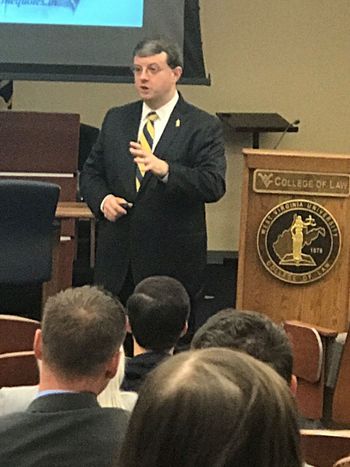 Former Order of Augusta recipient and WVU College of Law graduate, Roger Hanshaw, speaks about "The Mountaineer in Public Service."